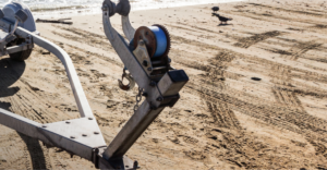 Trailer on beach